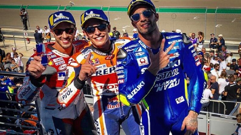 Diuntungkan Jatuhnya Lorenzo, Marquez Juara GP Aragon