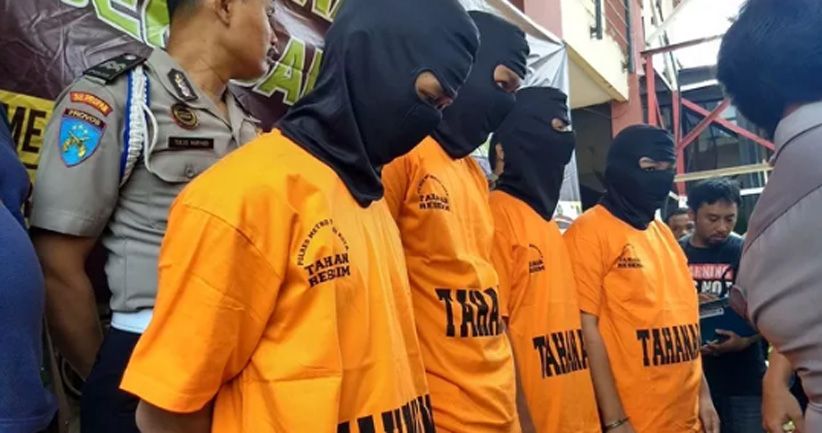 Merusak Sekolah karena Dendam Tawuran, 4 Remaja Diciduk Polres Bekasi
