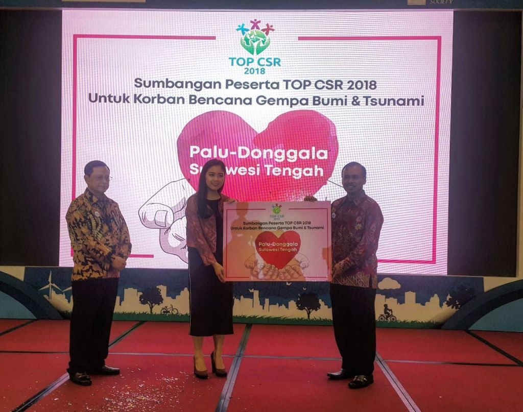 TOP CSR 2018, MNC Peduli Terima Donasi untuk Korban Bencana di Sulteng