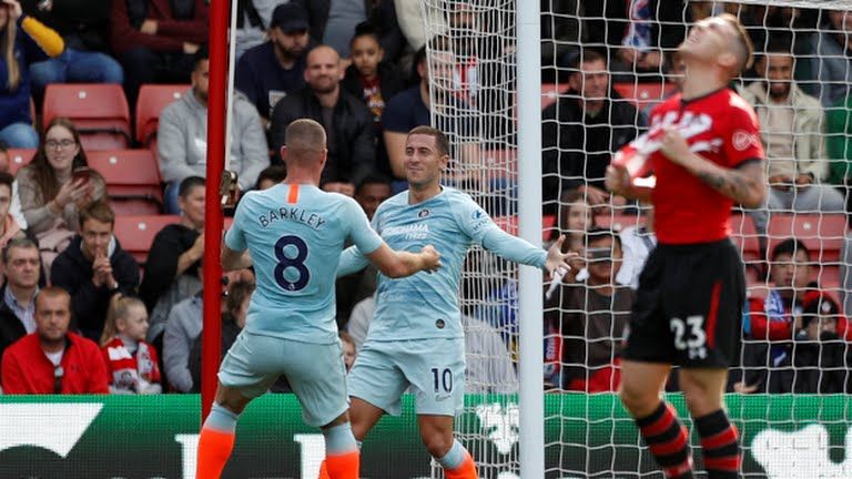 Hasil Liga Inggris: Gol Debut Barkley Bantu Chelsea Libas Southampton