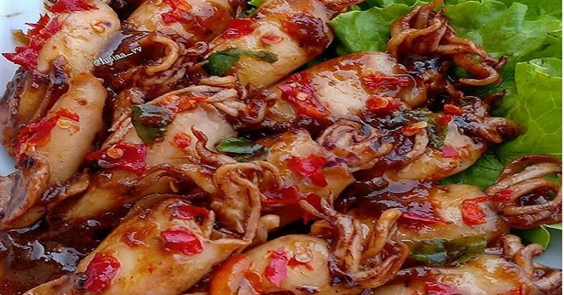 Lezatnya Cumi Goreng Asam yang Dimasak dengan Saus Tiram