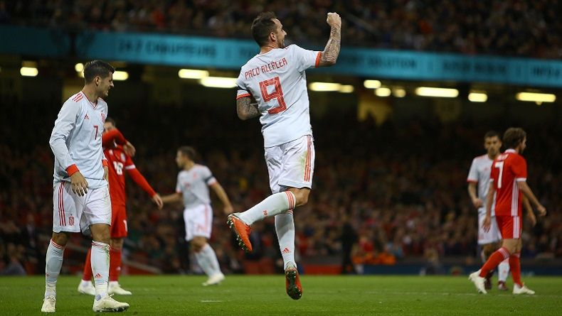 Hasil Uji Coba: Spanyol Taklukkan Wales 4-1, Alcacer Cetak 2 Gol