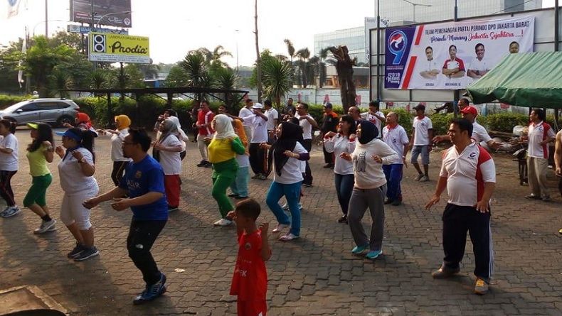 DPD Perindo Jakarta Barat Gelar Senam Bersama dan Rembuk Daerah