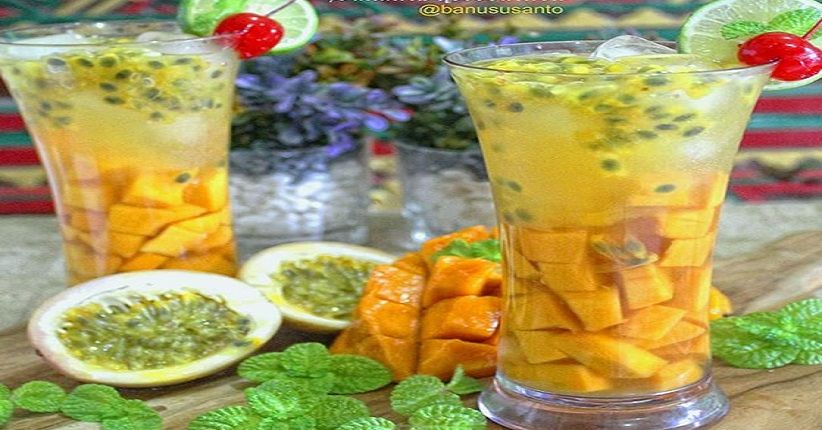 Cuaca Panas, Asyiknya Berkreasi Bikin Es Mangga Markisa Segar