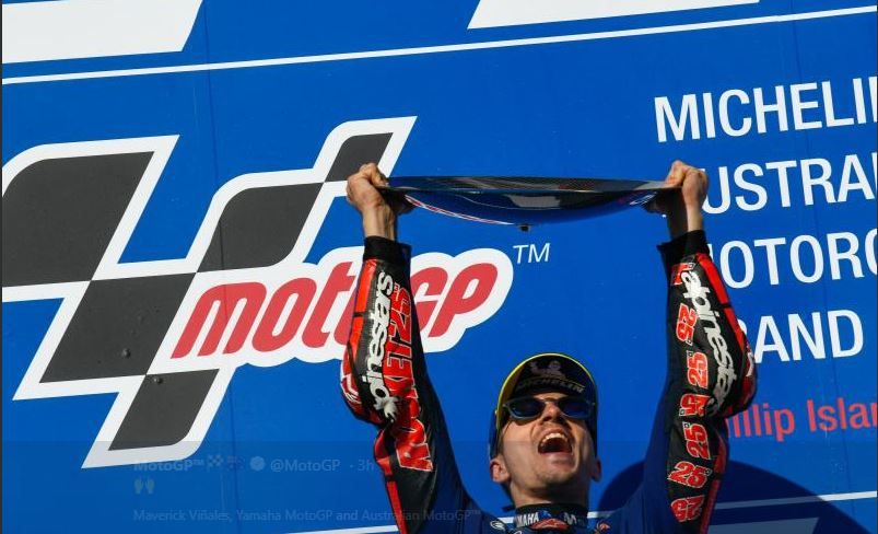 Maverick Vinales Rajai GP Australia di Sirkuit Philip Island