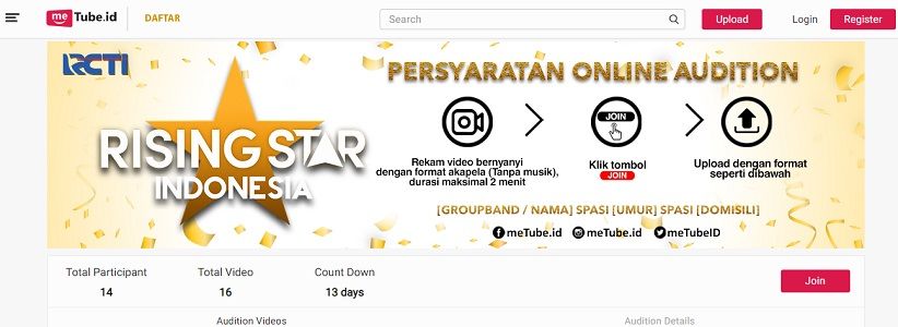 Gelar Audisi Online, Metube.id Wadah Calon Bintang Besar Indonesia