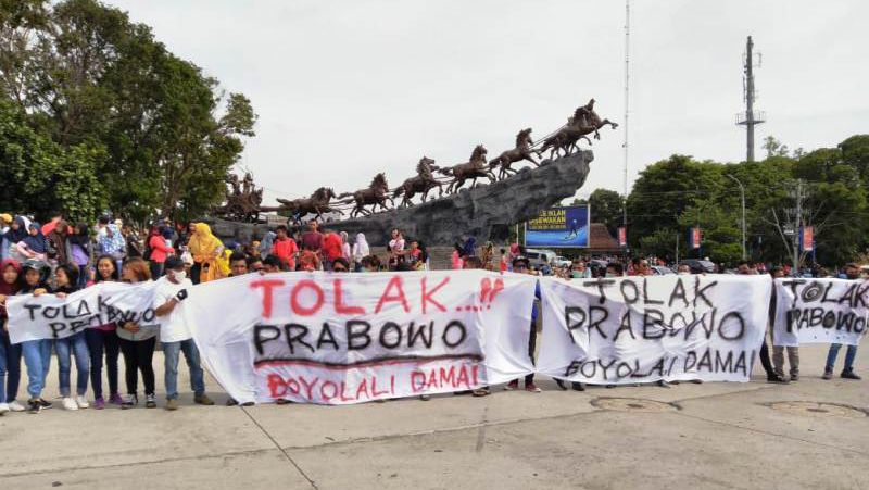 Tak Terima dengan Ucapan Prabowo, Ribuan Warga Boyolali Demo