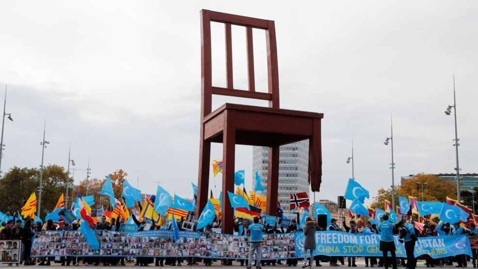 Pendukung Muslim Uighur Unjuk Rasa, China Hadapi Evaluasi HAM di PBB