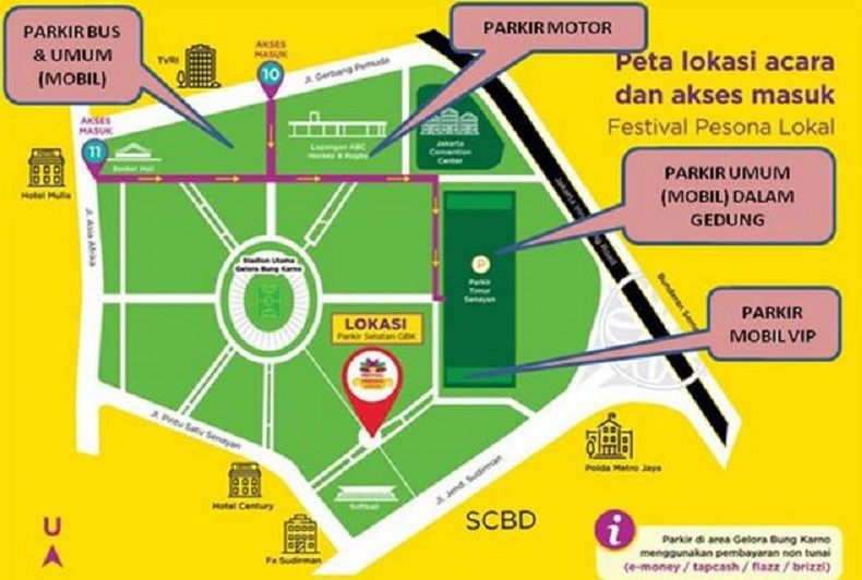 Jangan Bingung, Ini Tempat Parkir dan Pintu Masuk FPL Jakarta di GBK