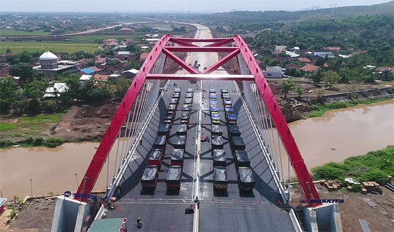 Jembatan Lengkung Tol Kalikutho Kendal Diuji Coba, Begini Hasilnya