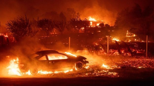 Korban Tewas Kebakaran California Jadi 59 Orang, 130 Masih Hilang