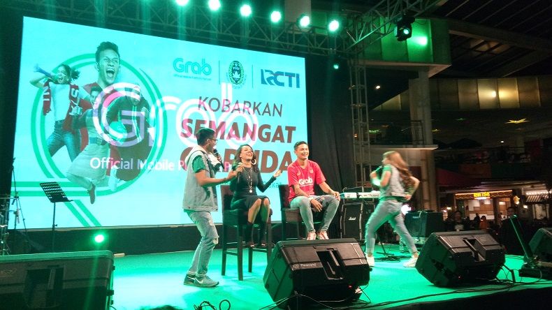 Nobar Timnas bersama Grab dan RCTI di Surabaya Berlangsung Semarak