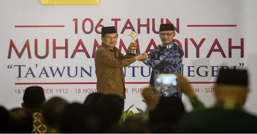 Wakil Presiden Jusuf Kalla Raih Muhammadiyah Award