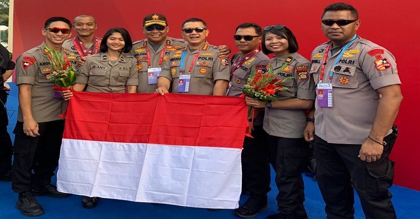 Bersaing dengan 72 Negara, Polri Raih Juara Menembak di Tiongkok