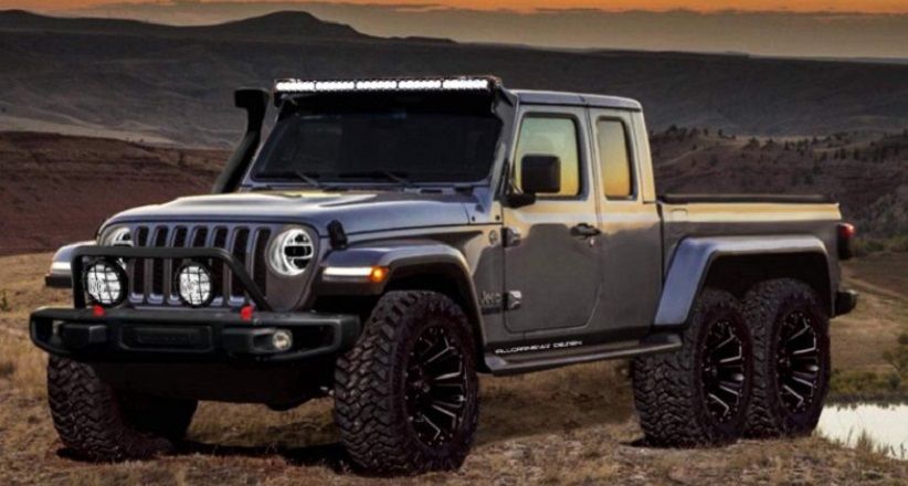 Beredar Tampang Sangar Jeep Gladiator 6x6