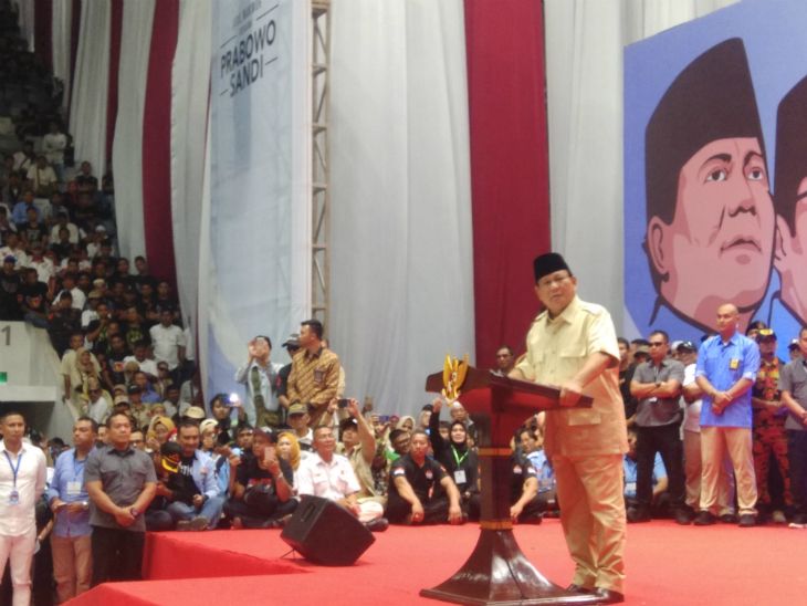 Bertemu Relawan, Prabowo Singgung DPT dan Minta Bantuan Dana Kampanye