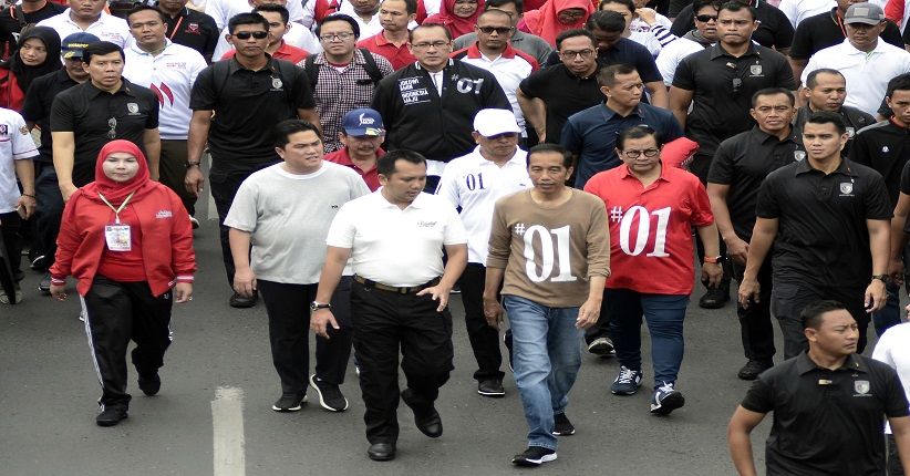 Usai Jalan Sehat, Jokowi Langsung Hadiri Rapat TKD di Bandar Lampung