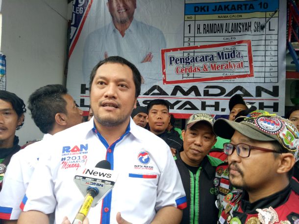 Serap Aspirasi, Caleg Perindo DKI Resmikan Posko Ojek Online