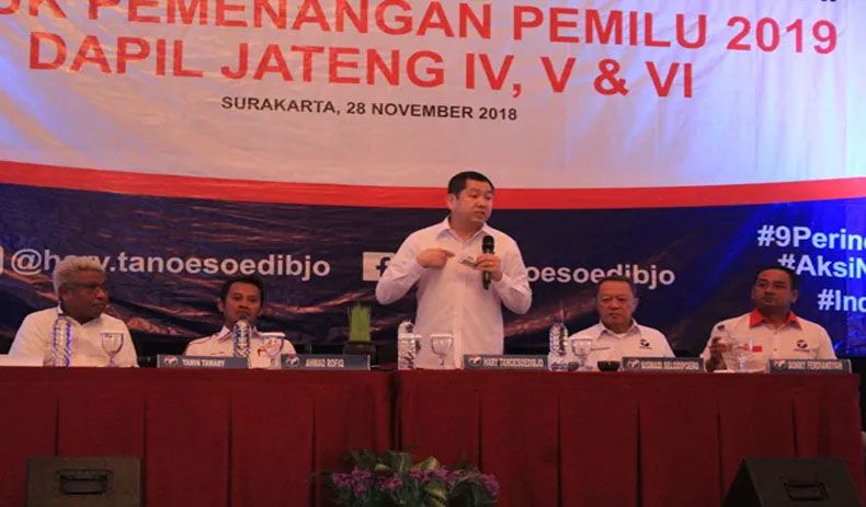 Pembekalan di Solo, HT Minta Caleg Perindo Maksimalkan Suara Partai