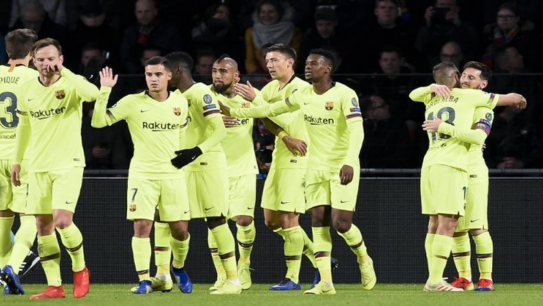 Kalahkan PSV, Barcelona Pastikan Juara Grup B