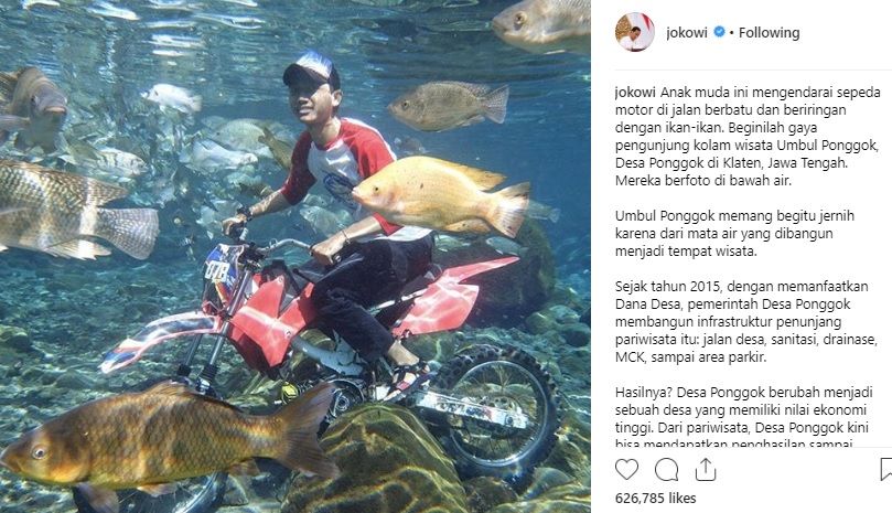 Jokowi Ingin Dana Desa untuk Pariwisata di Bogor seperti Umbul Ponggok