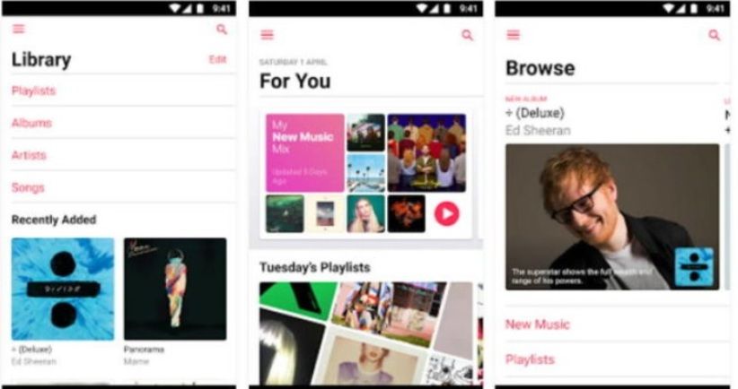 Apple Music Beta untuk Android Kini Mendukung Tablet