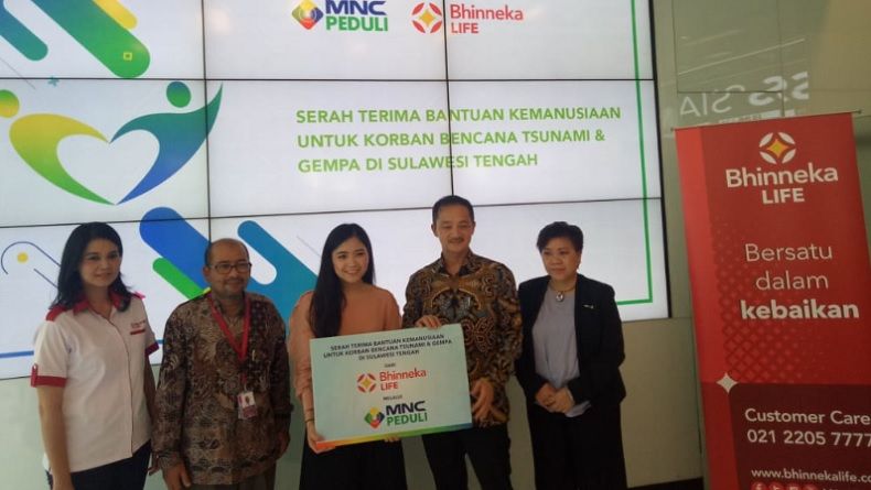 Melalui MNC Peduli, Bhinneka Life Bantu Korban Gempa Sulteng