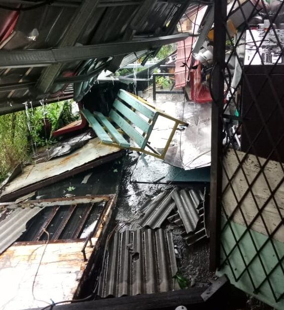 Puting Beliung Porak-porandakan Rumah Warga Lawanggintung Kota Bogor