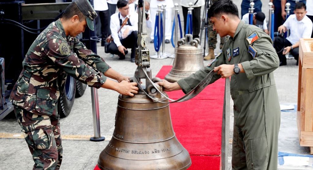 AS Kembalikan 3 Lonceng Gereja ke Filipina Setelah Lebih dari Seabad
