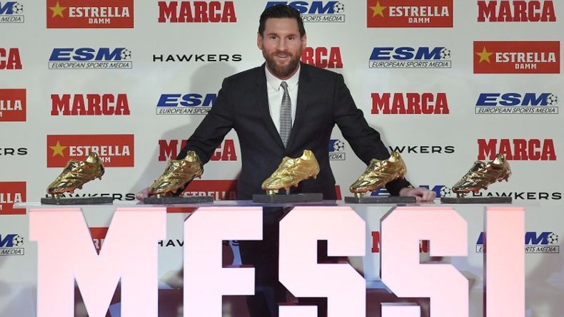 Raih Sepatu Emas Eropa Kelima, Messi: Saya Tak Pernah Membayangkannya