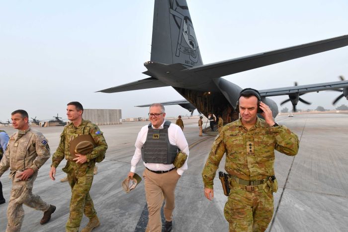 PM Morrison Kunjungi Tentara Australia di Irak