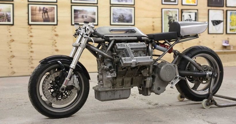 Unik, Motor Ini Gunakan Mesin Mobil Maserati V6