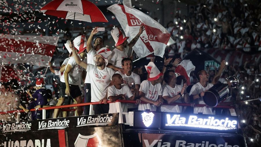 River Plate Rayakan Gelar Copa Libertadores di Buenos Aires