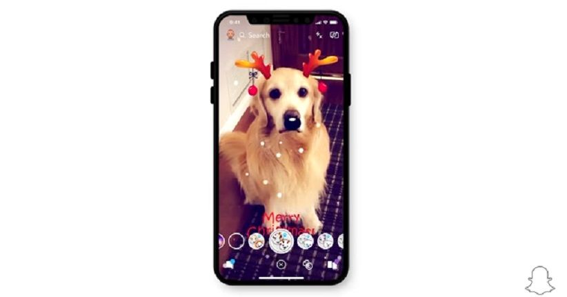 Bertepatan dengan Natal, Snapchat Boyong Dog Lenses ke Platform