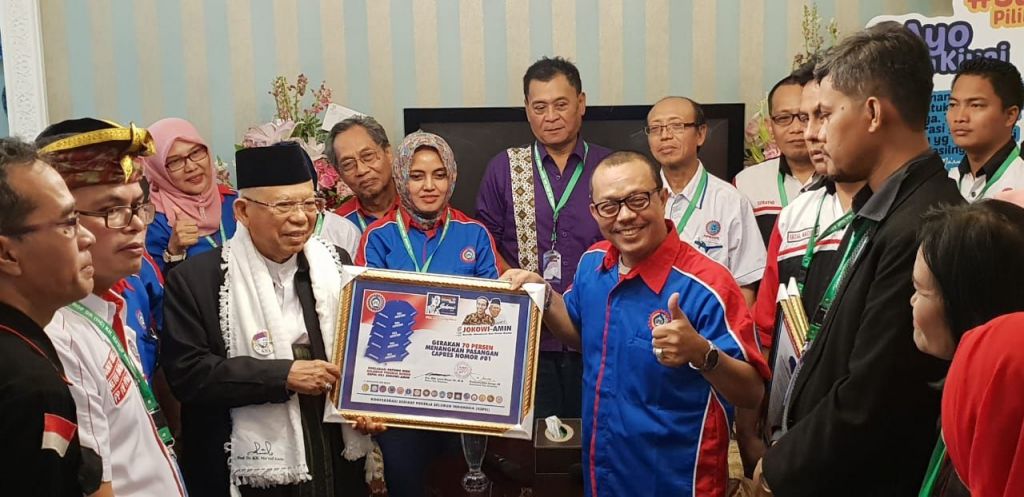 Deklarasi Dukung Jokowi-Ma'ruf, KSPSI Siap Gerakkan 7 Juta Mesin Suara