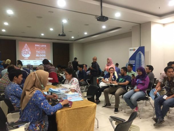 MNC Peduli Gelar Donor Darah Jelang Akhir Tahun, Karyawan Antusias