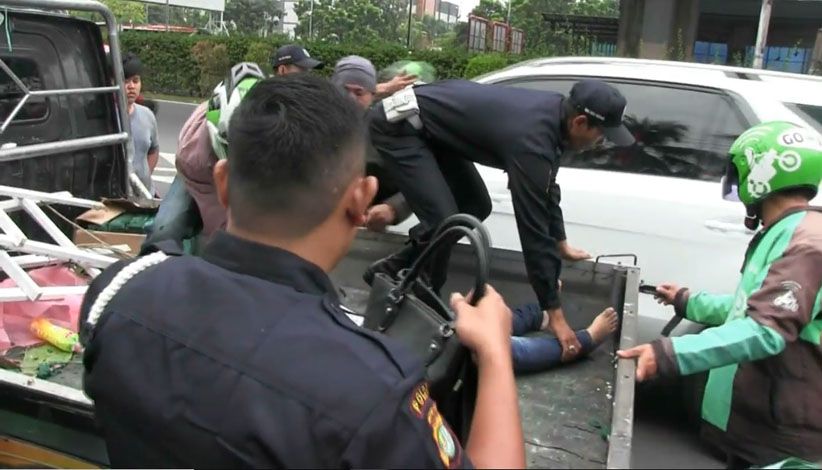 Korban Penjambretan, Penumpang Ojek Oline Luka Parah Terbentur Aspal