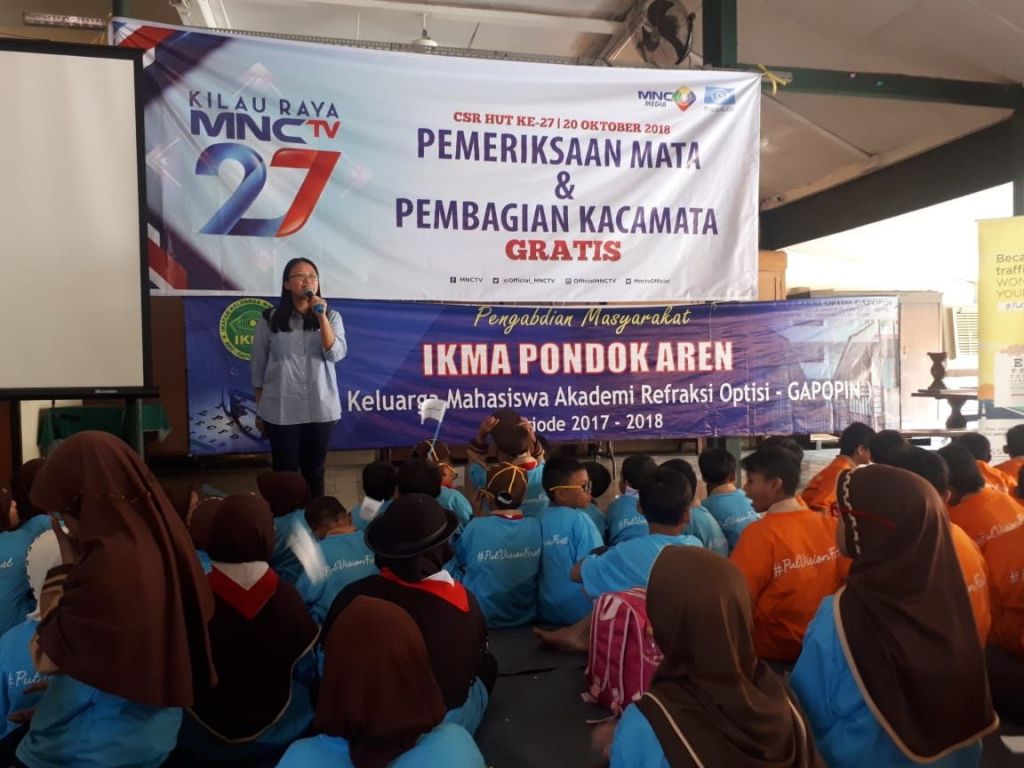 HUT ke-27 MNCTV Gelar Pemeriksaan Mata dan Pemberian Kacamata Gratis