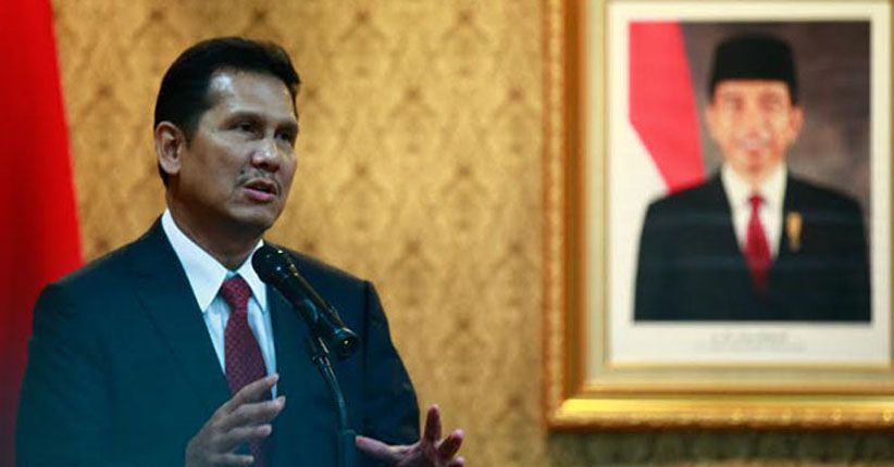 Politikus PAN Asman Abnur Temui Luhut