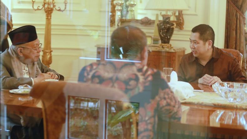 Maruf Amin Bertemu Hary Tanoesoedibjo Bahas Arus Baru Ekonomi