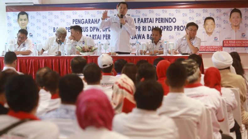 HT Minta Caleg Perindo Kerja Keras Menang Pemilu Bangun Indonesia