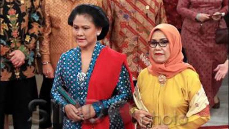 Iriana Joko Widodo dan Mufidah Jusuf Kalla Hadiri HUT ke-70 Polwan