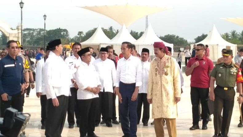 Jokowi Tinjau Proyek Rehabilitasi Kompleks Kesultanan Banten