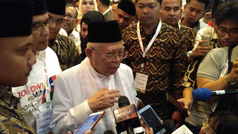 Unggul di Survei, Ma'ruf Sebut Berkat Kinerja dan Kesantunan Jokowi