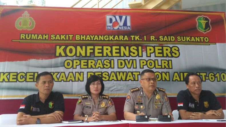 DVI Identifikasi 306 DNA dari 73 Kantong Jenazah Korban Lion Air