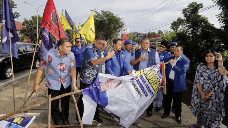 Ribuan Atribut Demokrat Dirobek di Riau, Begini Respons SBY