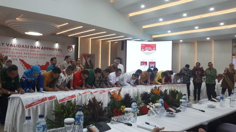 KPU dan Peserta Pemilu 2019 Sepakati Desain Surat Suara
