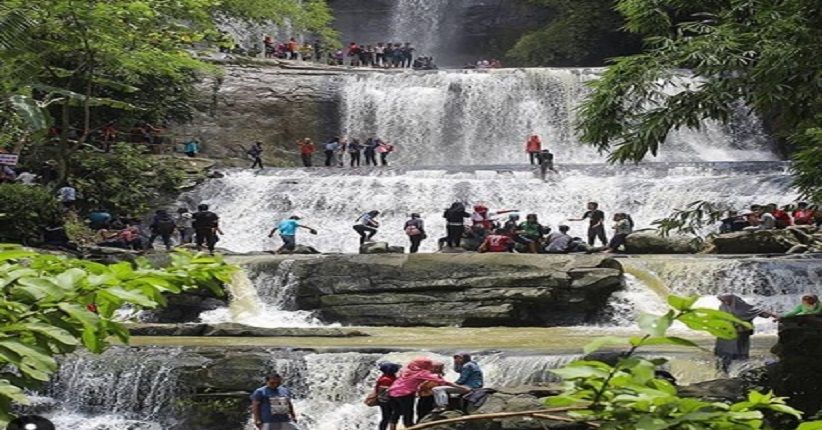 Eksotisme Curug Nangga, Air Terjun 7 Tingkat yang Mirip Niagara Mini