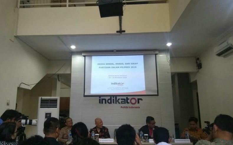 Survei Indikator: Jokowi-Ma'ruf 54,9 Persen, Prabowo-Sandi 34,8 Persen