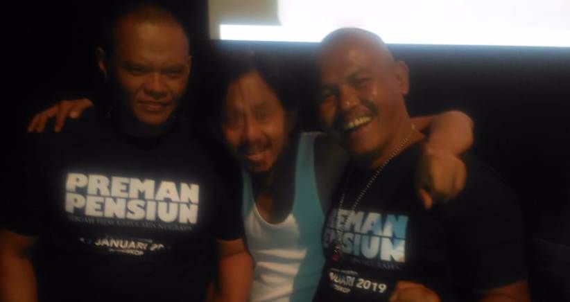 Totalitas, Epy Kusnandar Pakai Singlet saat Rilis Film Preman Pensiun
